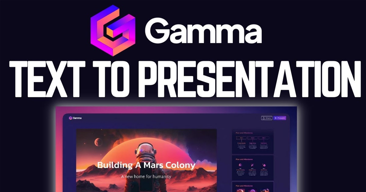 Gamma app ai t o slide ch n h nh c c ch t redpola